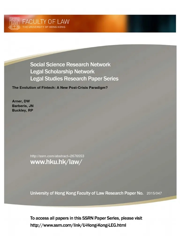 The Evolution Of Fintech | PDF | Financial Technology | Finance & Money Management