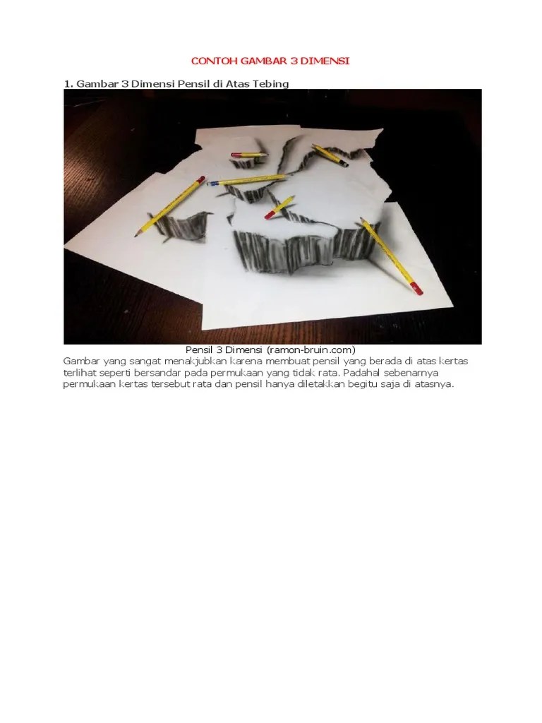 Gambar 3 dimensi atau 3d merupakan jenis seni rupa yang memiliki 3 sisi, diantaranya yaitu panjang, lebar dan tinggi. 31+ Hits Gambar Pemandangan 3 Dimensi Menggunakan Pensil ...