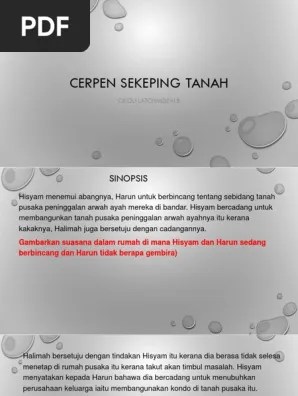 Chp mencapai impian, menuai kejayaan. Cerpen Sekeping Tanah Pdf