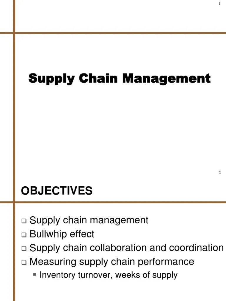Supply Chain Management | PDF | Supply Chain | Supply Chain Management