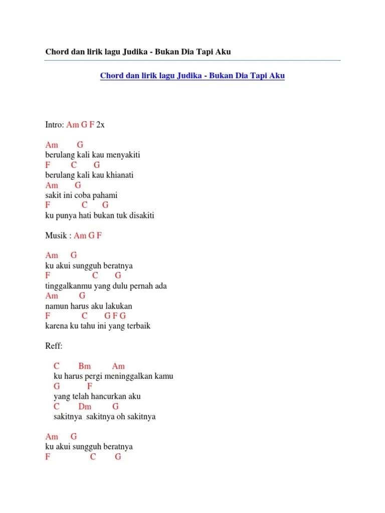 Lirik lagu d paspor harus ku akui. Harus Ku Akui Chord Lektur