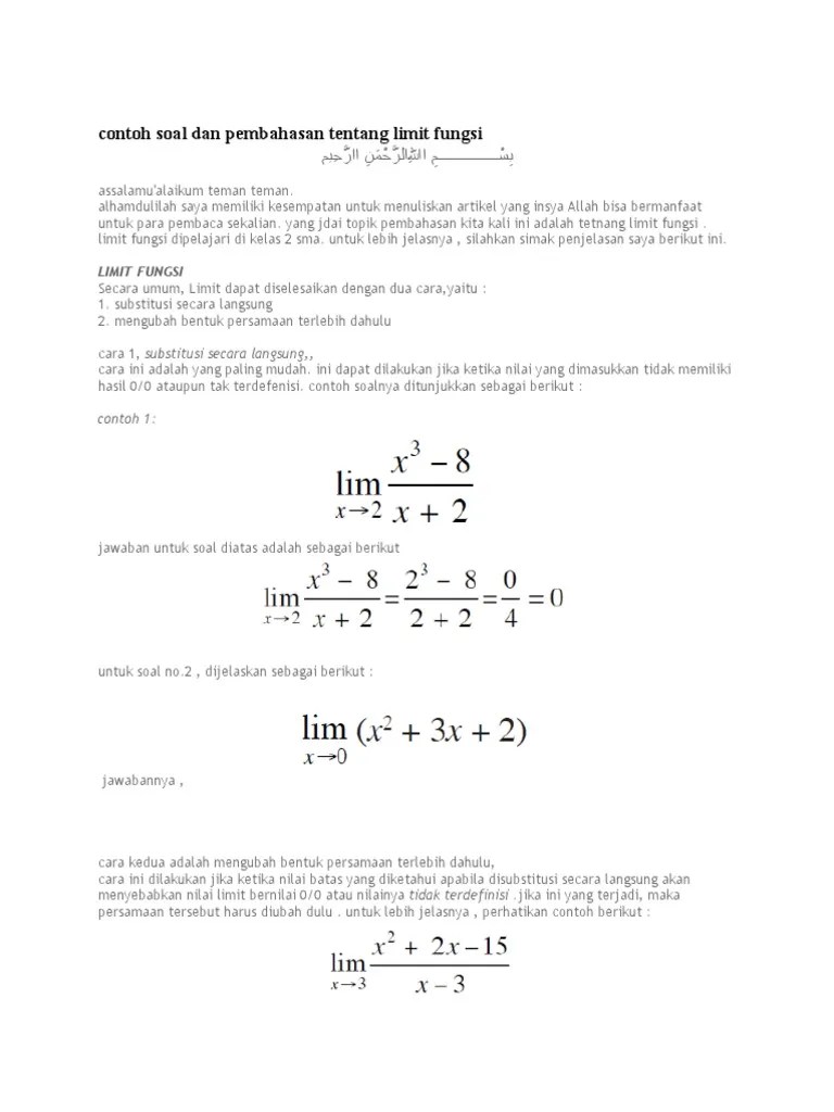1 dengan menggunakan rumus penjumlahan dua sudut tentukan nilai dari: Soal Dan Pembahasan Limit Trigonometri Doc Kumpulan Contoh Surat Dan Soal Terlengkap