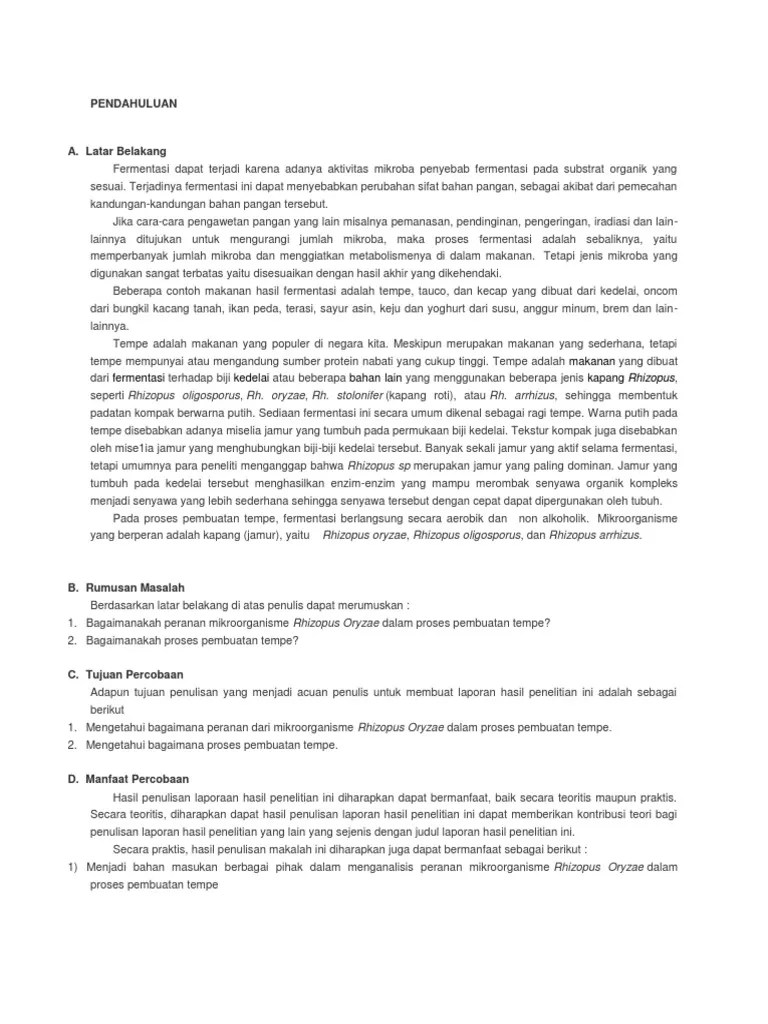 Makalah Fermentasi Tempe - Revisi Id
