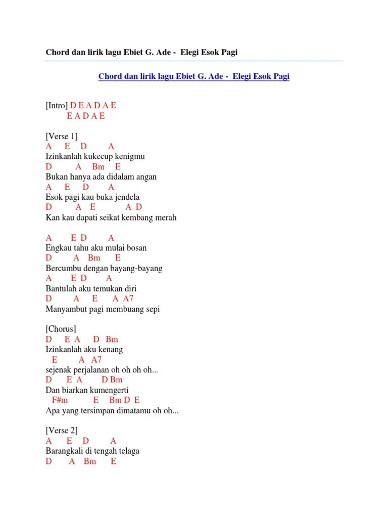 Kunci Gitar Lagu Ebiet G Ade Perjalanan - Chord Gitar dan Lirik Lagu  Indonesia Terbaru