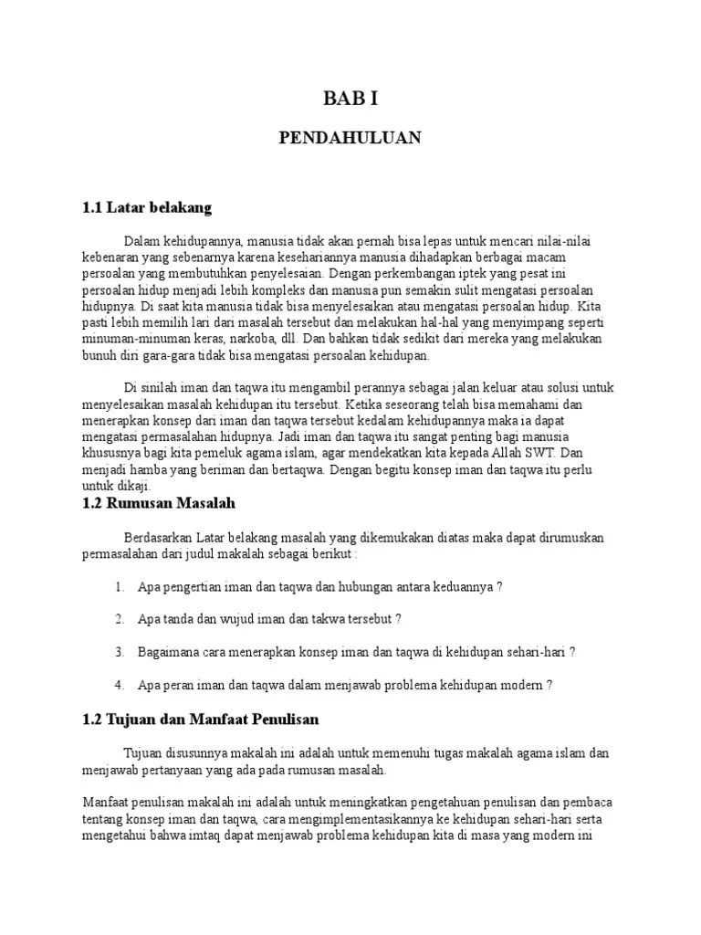 Iman Dan Taqwa | PDF