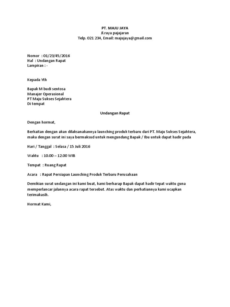 Maybe you would like to learn more about one of these? Surat Undangan Rapat Pdf
