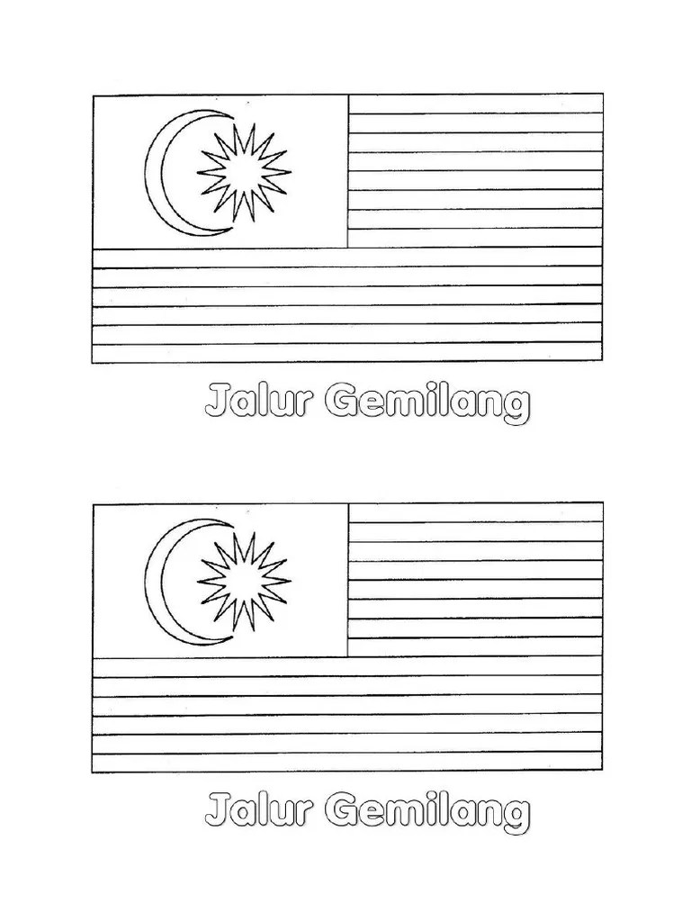 Mewarna Bendera Malaysia Hitam Putih / Mewarna Tema Kemerdekaan Merdeka Hari Malaysia Perpaduan Otosection