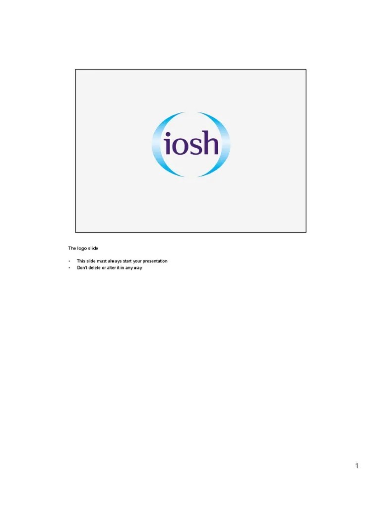 Introducing ISO 45001 - IOSH Presentation - Presenter Notes | PDF | Audit | Occupational Safety ...