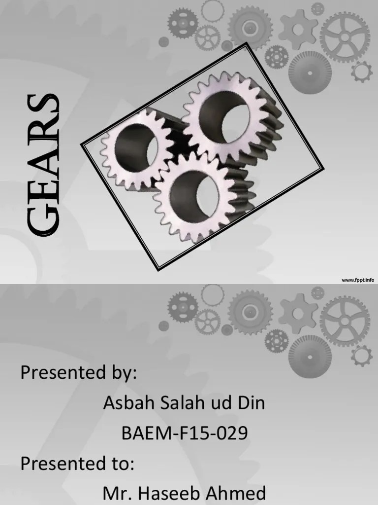 Gears | PDF | Gear | Mechanical Engineering