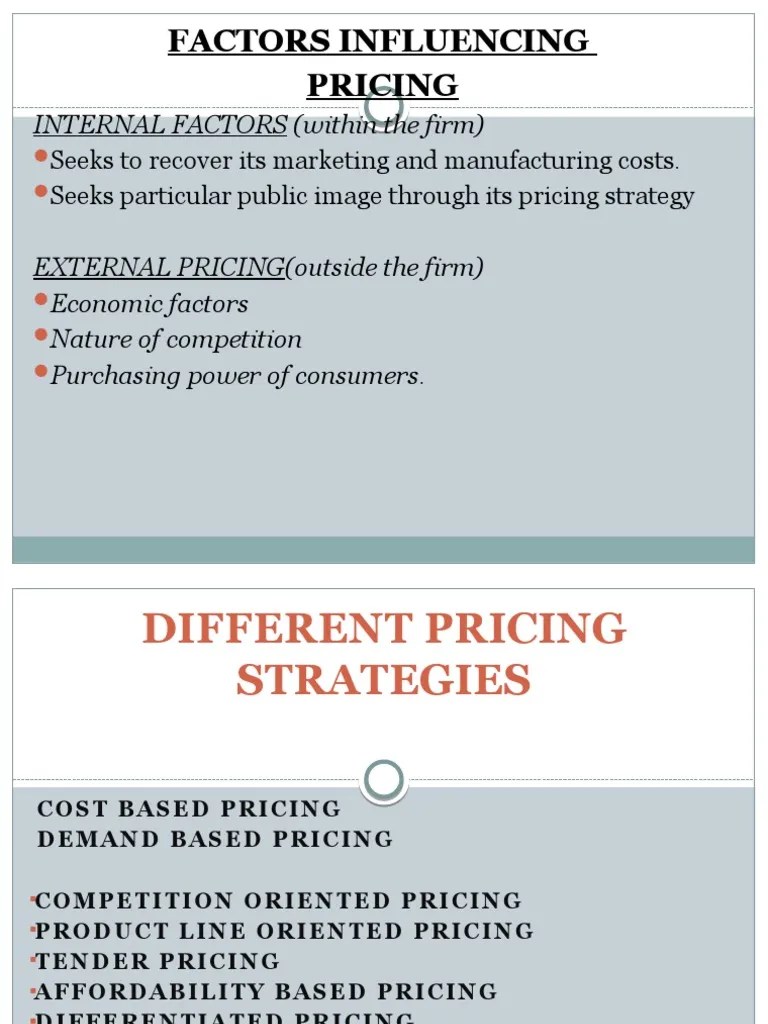 Different Pricing Strategies | PDF | Pricing | Profit (Economics)