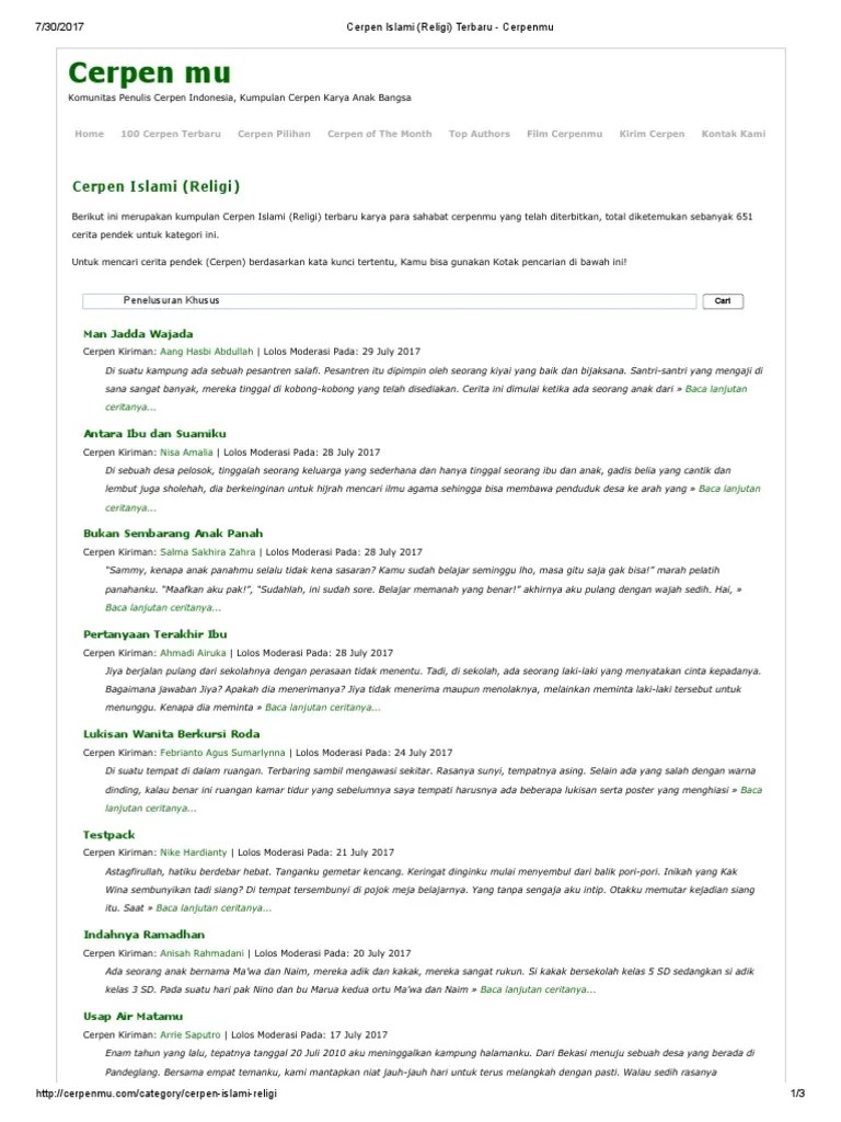 Cerpen Islami PDF | PDF