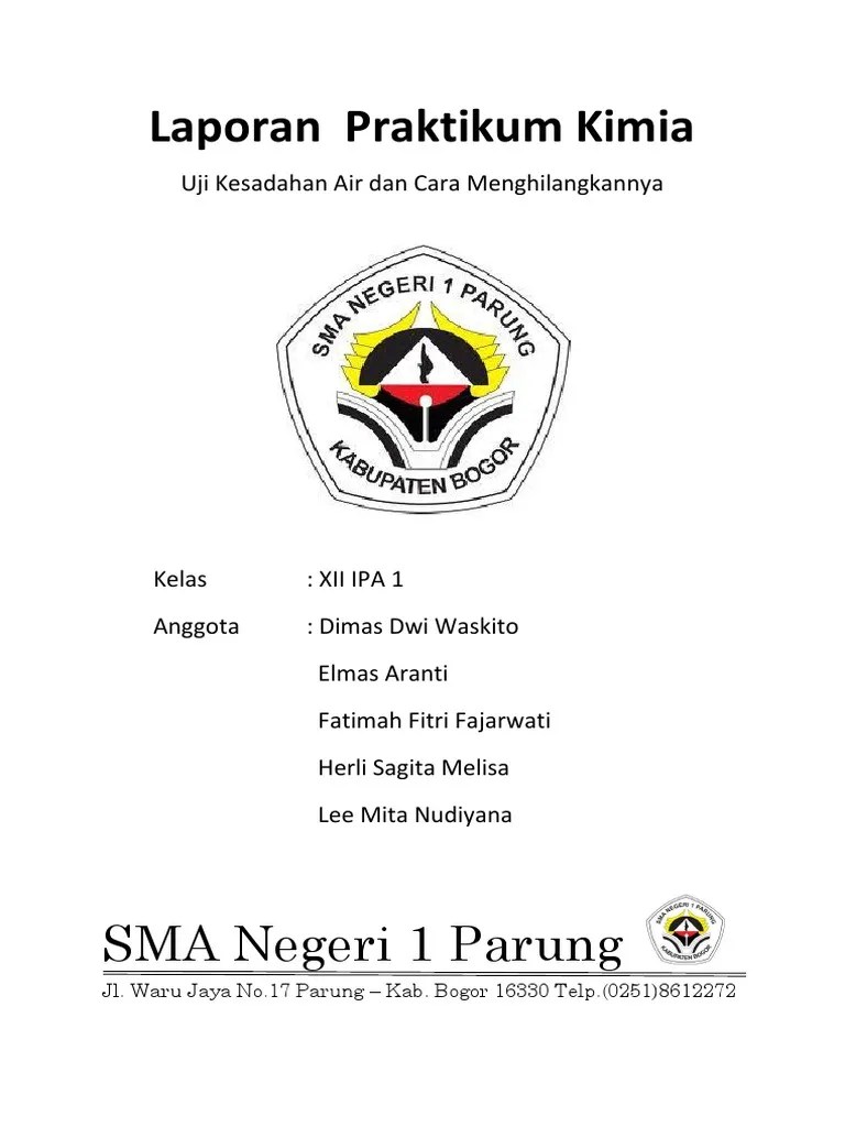 Contoh Cover Laporan Praktikum Tulis Tangan Nusagates 