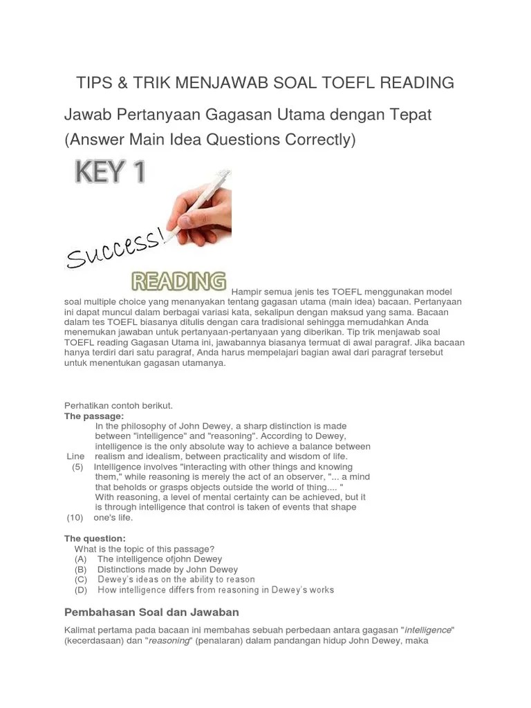Tips & Trik Soal TOEFL Reading | PDF | Gletser | Homo