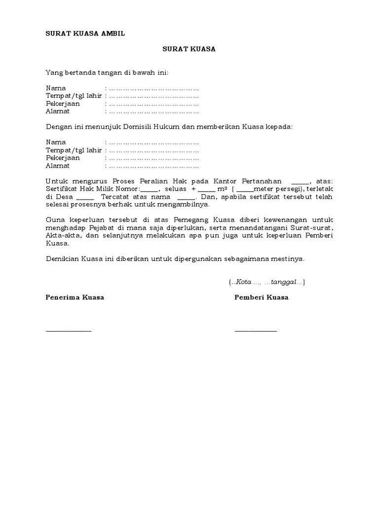 Contoh Surat Roya Tanah Contoh Surat 