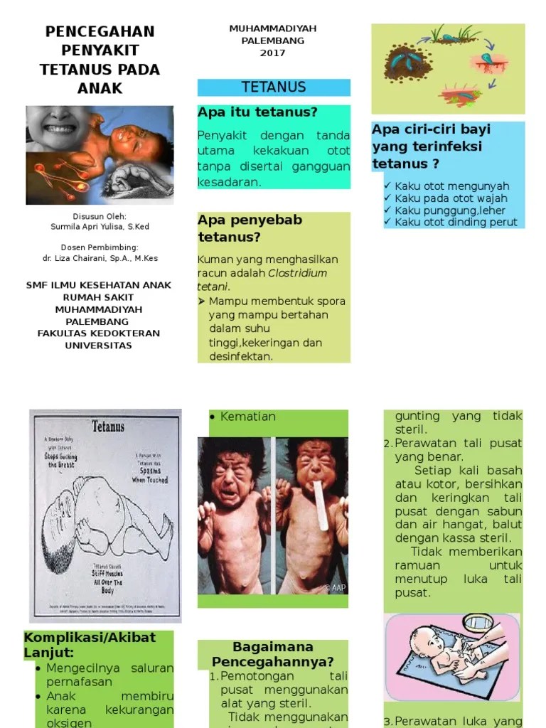 2003 Leaflet Pencegahan Penyakit Tetanus Pada Anak