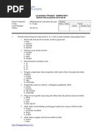 Berikut ini adalah contoh latihan soal uts pai (pendidikan agama islam) kelas 3 semester 2 terbaru tahun ajaran 2018/2019. Soal Uas Pai Kelas 3 Sd Semester 2 Dan Kunci Jawaban Pdf Pdf
