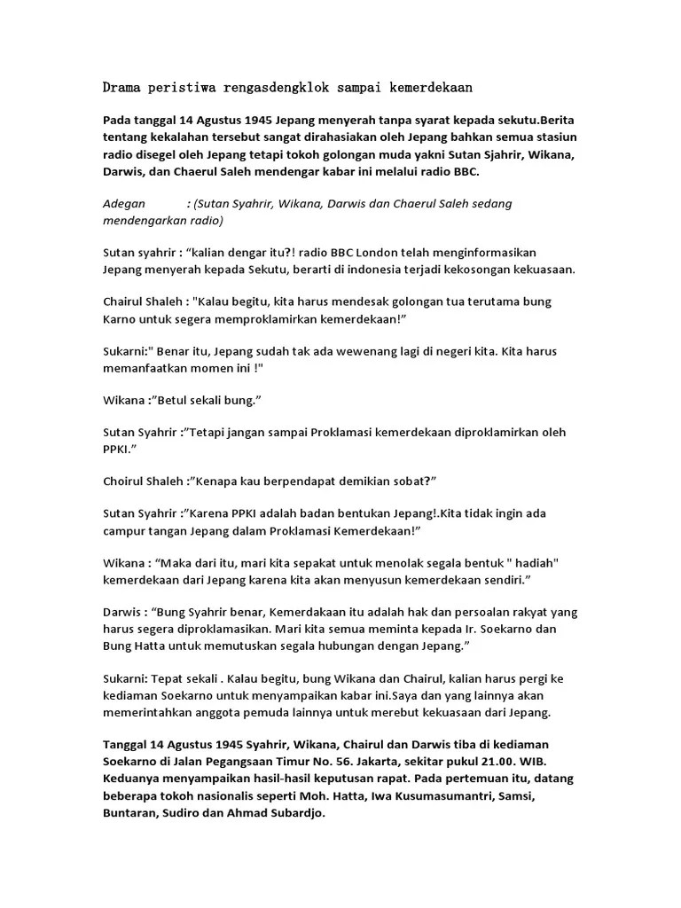 Rengasdengklok Dialog 1 | PDF