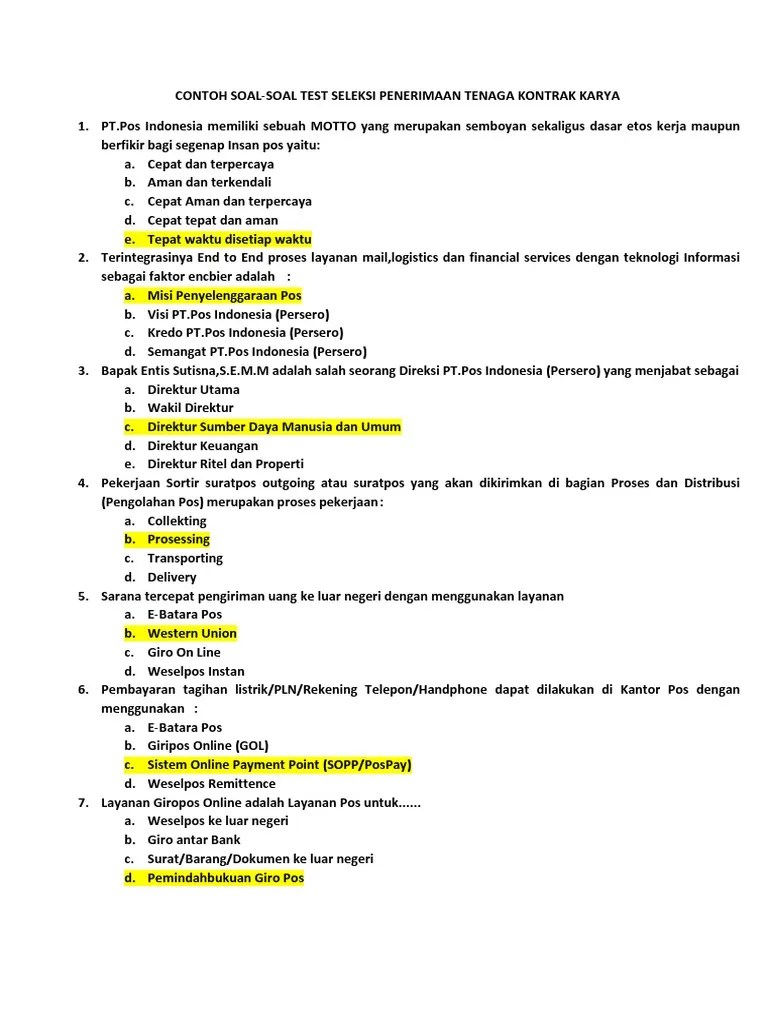 Check spelling or type a new query. Contoh Soal Ujian Pos Docx 1