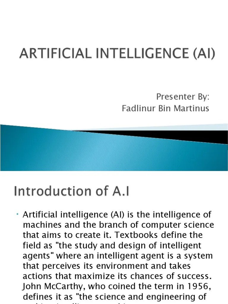 Artificial Intelligence (Ai) | PDF | Artificial Intelligence | Computational Science