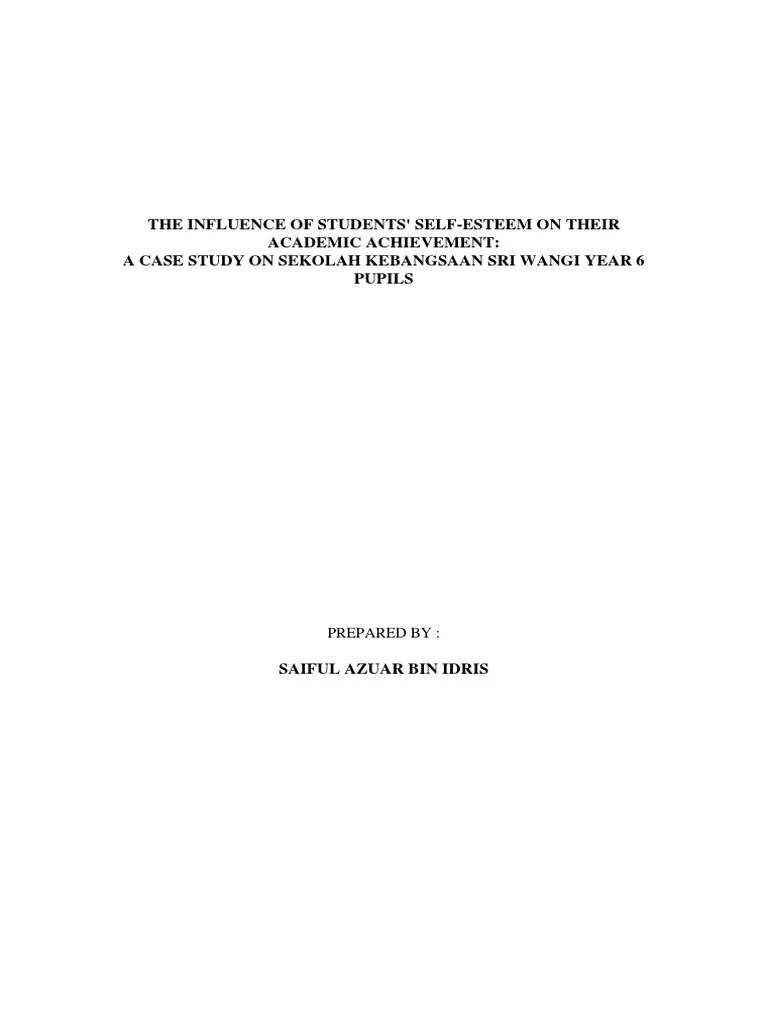 The Influence Of Students Self Esteem On Their Academic Achievement A Case Study On Sekolah - Download High Quality Vintage Picture | Desktop