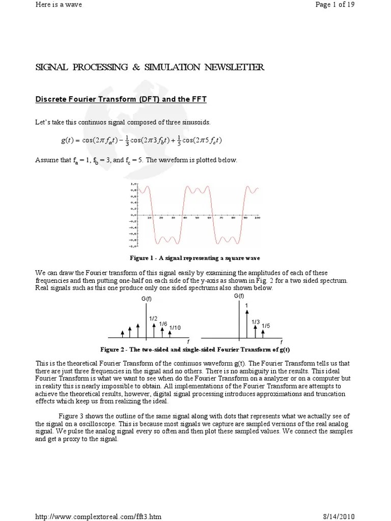 Fourier Tutorial3 | PDF | Discrete Fourier Transform | Spectral Density
