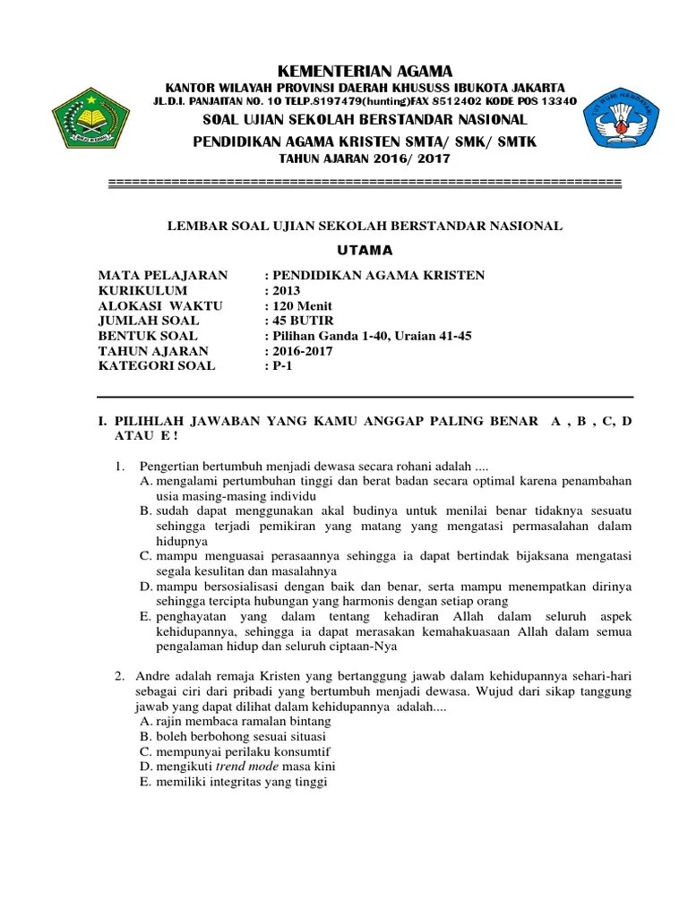 17.07.2019 · teknik penulisan laporan prakerin tkj smk yadika. Soal Usbn Kkpi Smk 2019 Dan Jawabannya Beinyu Com