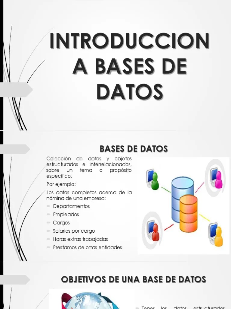 Introducción A Las Bases De Datos: Conceptos Fundamentales | PDF | Tabla (base De Datos) | Bases ...