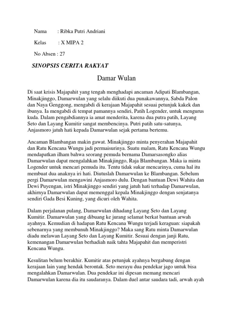 Contoh Sinopsis Novel Bahasa Jawa – Belajar