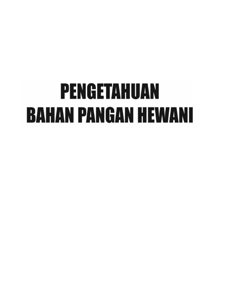 Pengetahuan bahan pangan buah dan sayuran. Buku Wastu Hewani