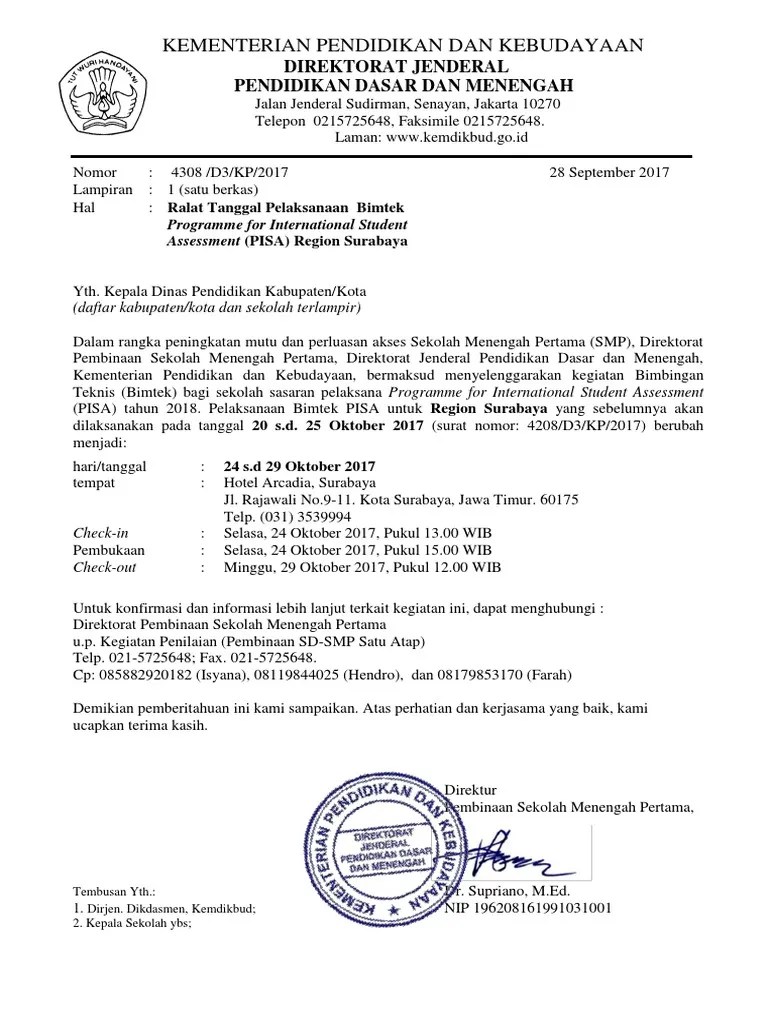 Ralat undangan sosialisasi kip kuliah. Surat Ralat Undangan Surabaya Pdf