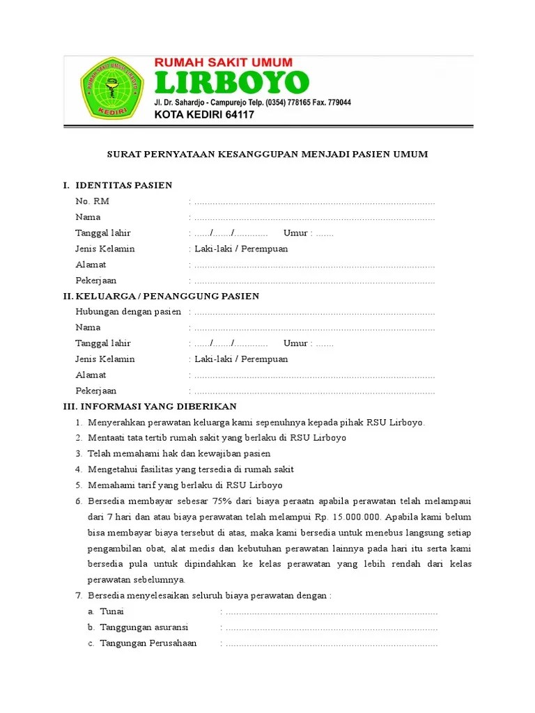 16 Contoh Surat Pernyataan Kesanggupan Membayar Dll Contoh Surat 