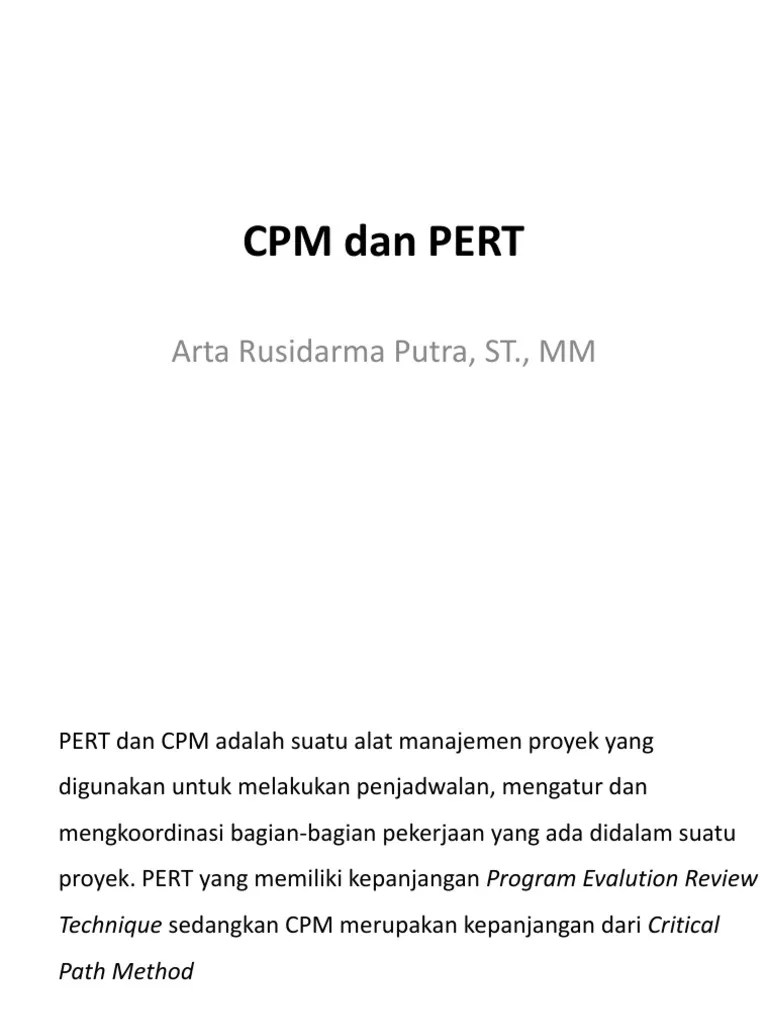 Contoh soal teks eksposisi pilihan ganda dan uraia. Contoh Soal Manajemen Proyek Cpm Dan Pert - Contoh Soal