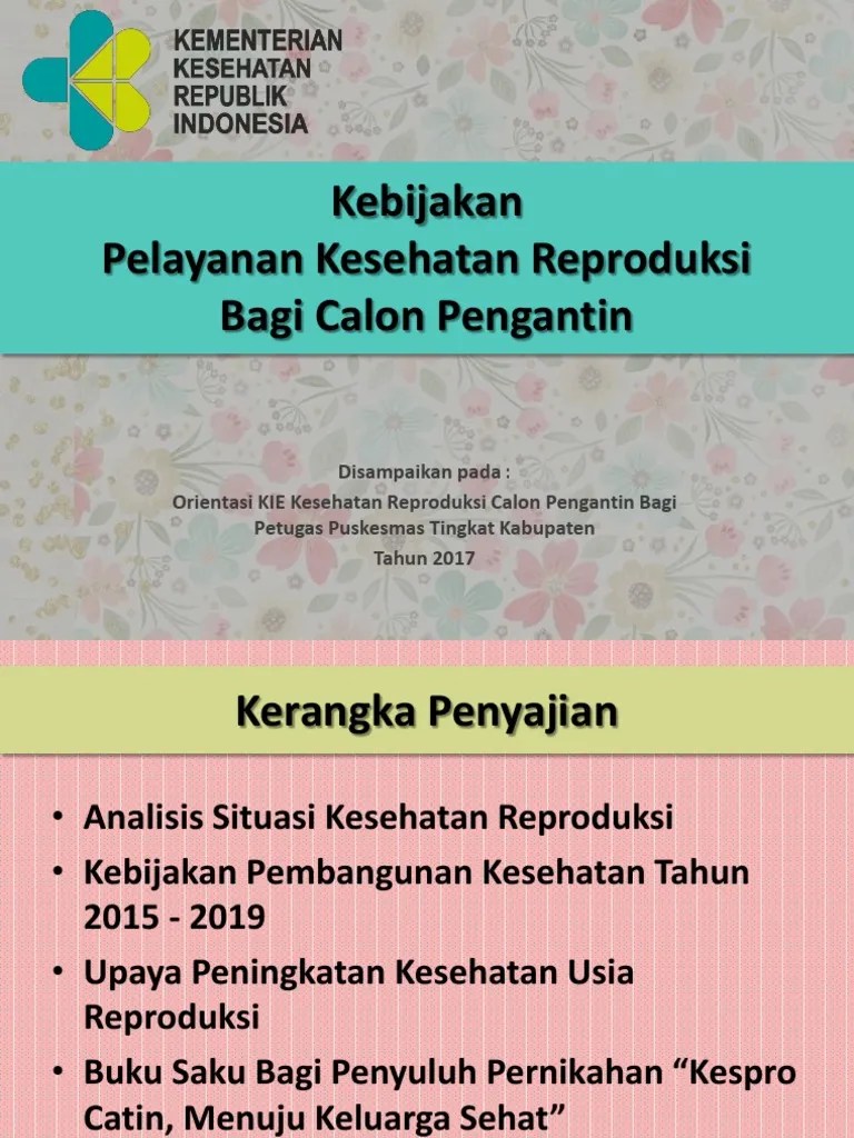 Kebijakan Pelayanan Kespro Catin | PDF