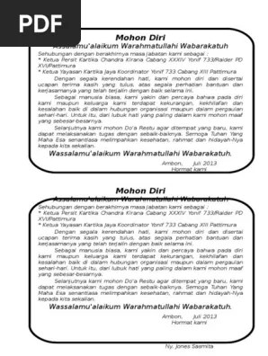 Contoh Ucapan Mohon Diri Karena Pindah Tugas Kumpulan Kata Lihat Cute766