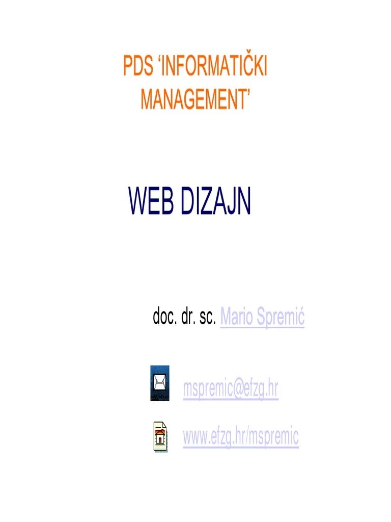 Web Dizajn PDF | PDF