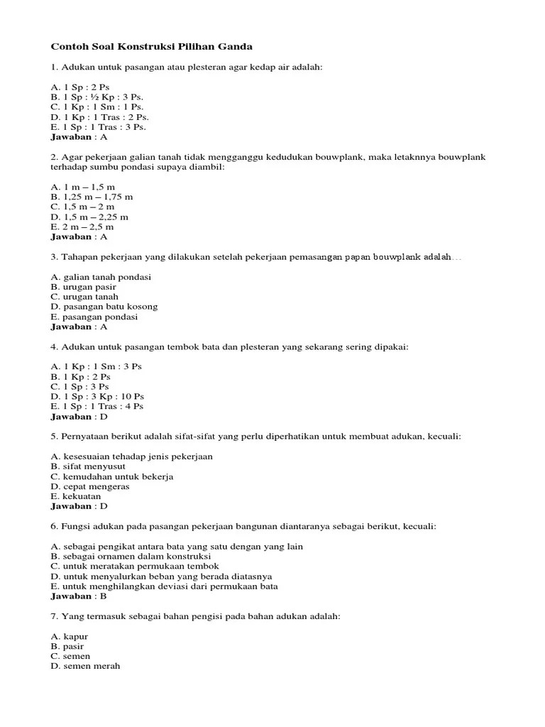 Selain tes intelegensi, tes psikologi yang turut berkembang . Soal Pilihan Ganda Tentang Gempa Bumi Dan Jawabannya