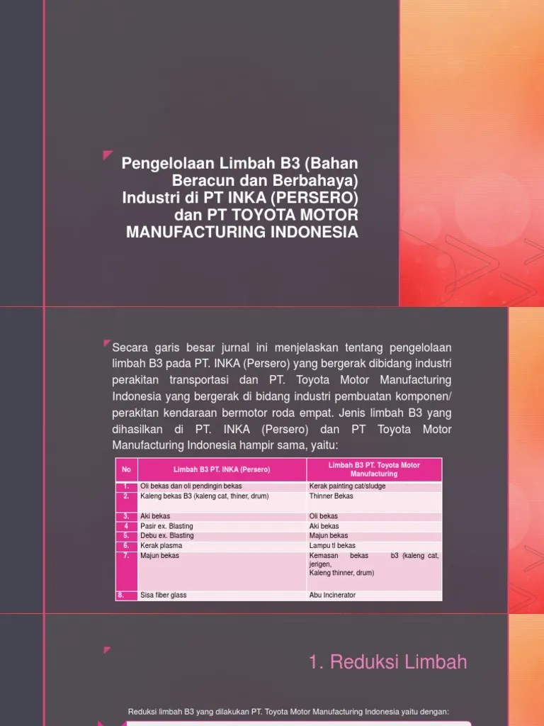 Pengelolaan Limbah B3 | PDF