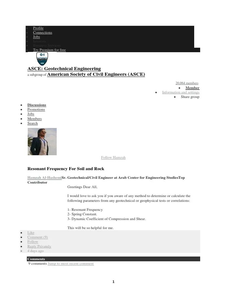 Resonant Frequency For Soil And Rock | PDF | Geotechnical Engineering ...