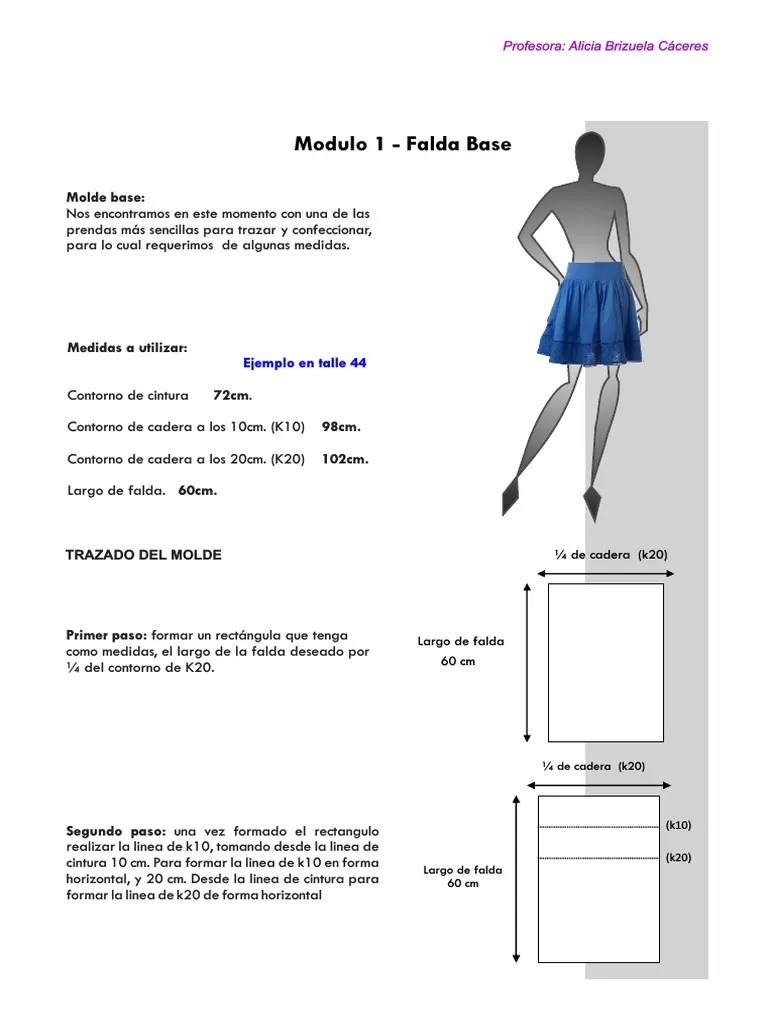 MODULO 1 Corte Y Confección | PDF | Falda