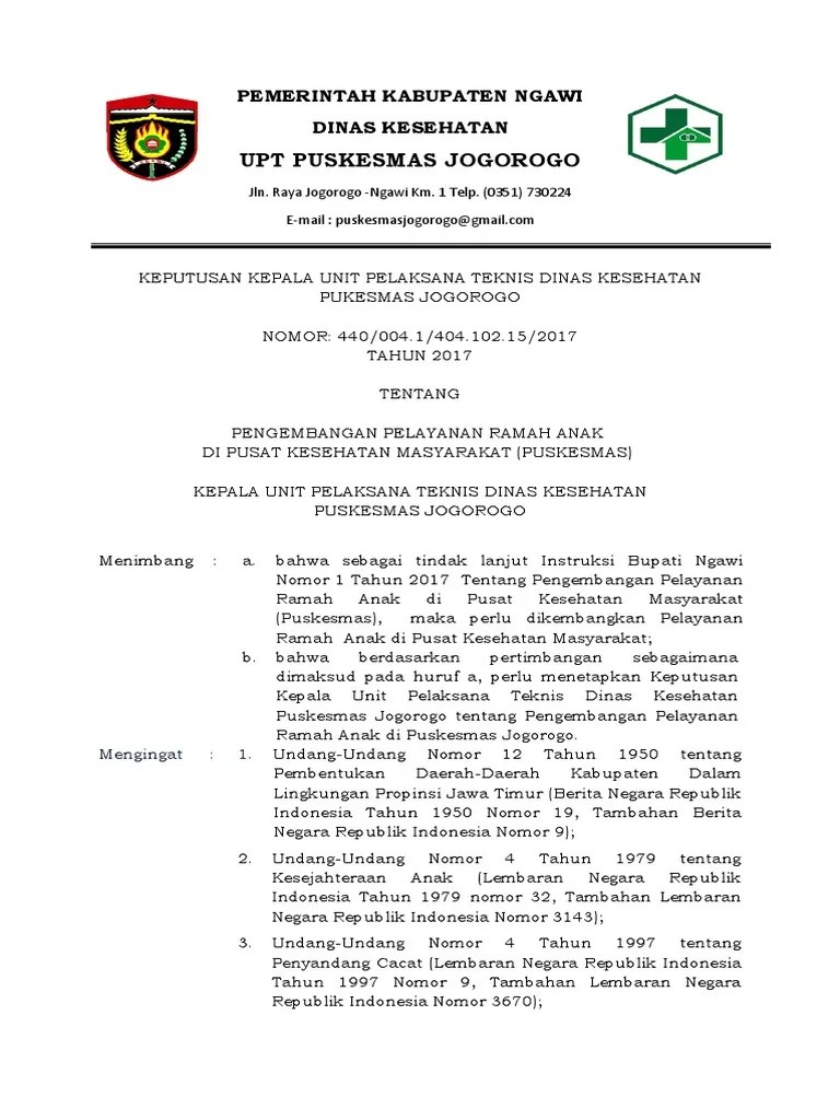 Tujuannya memberikan pemahaman kepada para stakeholder dan warga sekolah tentang pembentukan dan pengembangan sekolah ramah anak (sra) dan . Sk Ramah Anak Pdf