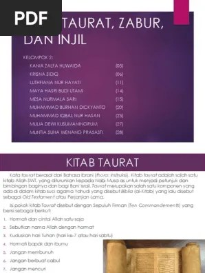 Pengertian Kitab Zabur Isi Kitab Zabur Dan Tujuan Diturunkan Kitab Zabur Bacaan Madani Bacaan Islami Dan Bacaan Masyarakat Madani 