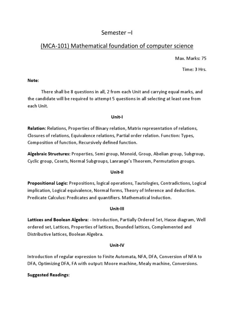Mca Syllabus | PDF | Computer Graphics | Multimedia