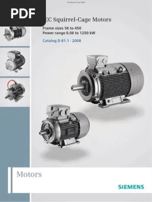 Siemens Iec Motor Catalog Automation Electric Power
