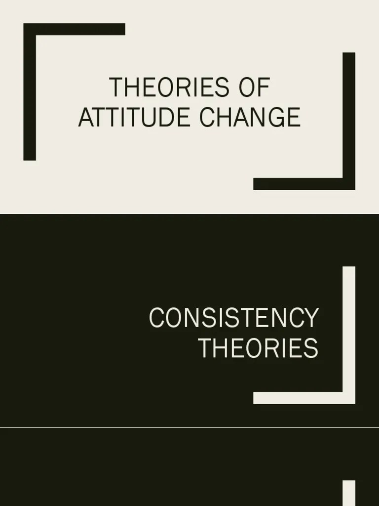 Theories Of Attitude Change | PDF | Persuasion | Neuroscience