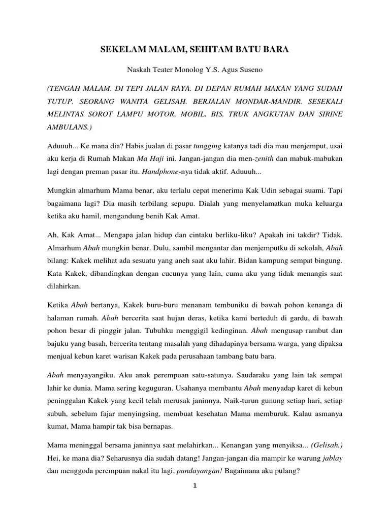 Pengertian, sejarah, karakteristik monolog adalah istilah . 82 Contoh Naskah Monolog Singkat