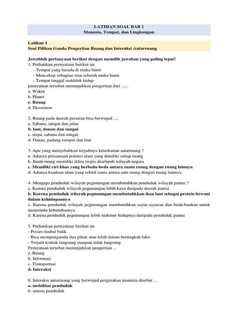 Maybe you would like to learn more about one of these? Bank Soal Kelas 7 Ips Kurikulum 2013 Revisi 2017 Soal Perbab Pdf