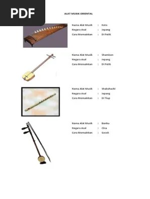 Alat Musik Oriental | PDF