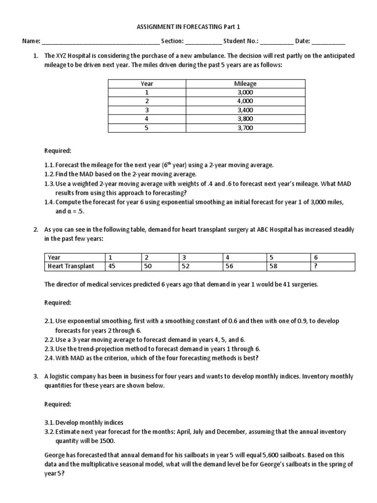 Assignment Forecasting Pdf Moving Average Forecasting - Beautiful Ultra HD Nature Images | Free Download