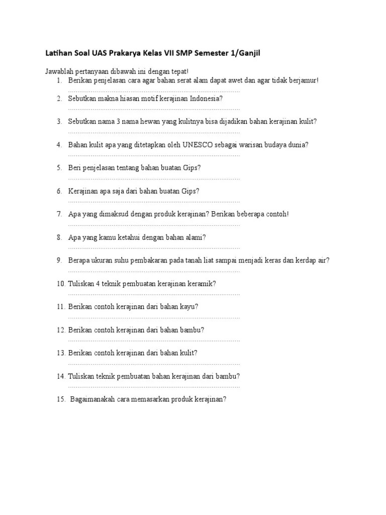 Next materi prakarya kelas 7 rekayasa bab 2 teknologi konstruksi . Soal Akm Prakarya Kelas 9 Lektur