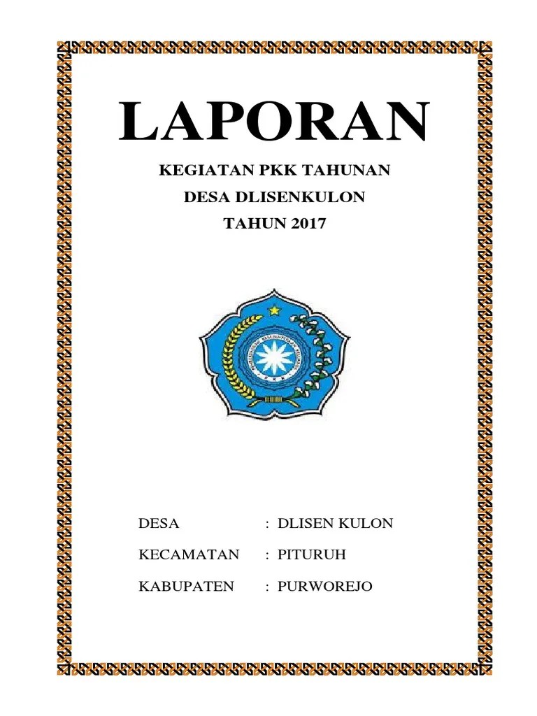 Contoh Laporan Tahunan Pkk Desa Cute766